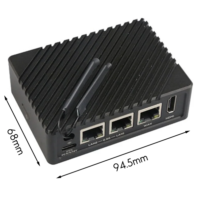 REPLA-Nanopi R5S راوتر مزدوج 2.5G + جيجابت لوحة تطوير صغيرة باستخدام الحاسب الآلي جميع الإسكان المعدني RK3568 WIFI6