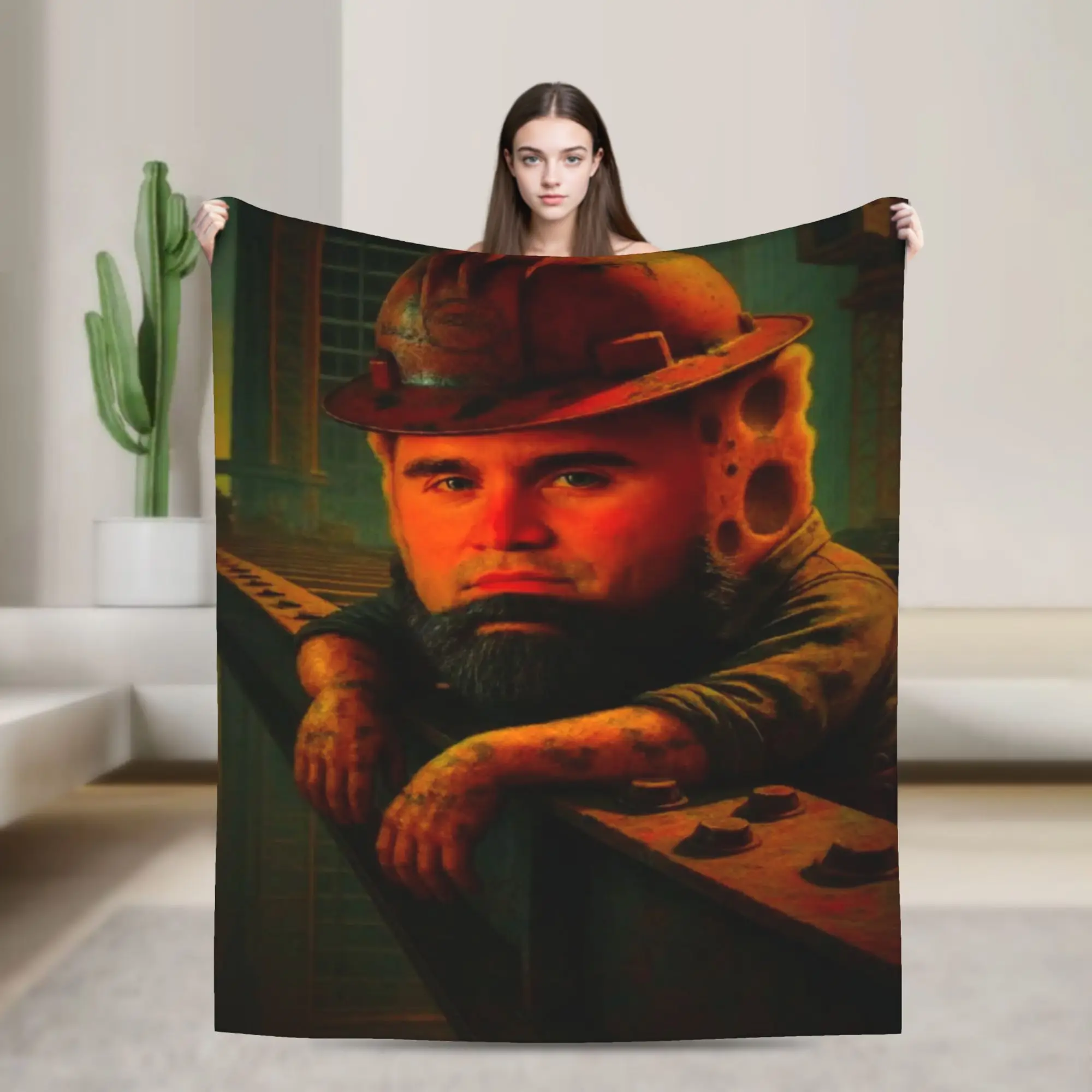Charlie Kirk funny meme Stuff Blanket Lightweight Thin Fleece  Throw Blanket Comfortable Bedding Throws