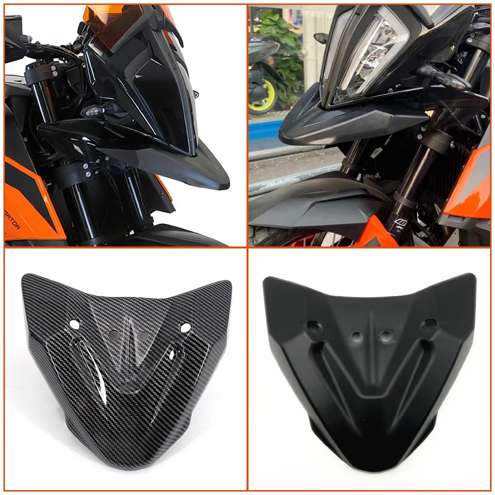 

Fits for KTM 890 ADV 790 Adventure 2019 2020 2021 2022 2023 Motorcycle Front Nose Beak Extension Cover Spoilers Extender Guard