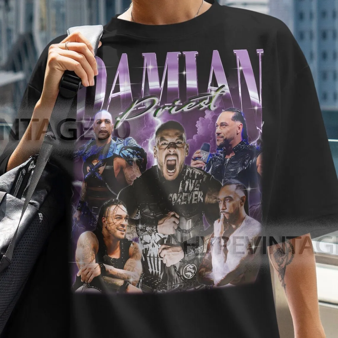 DAMIAN PRIEST Shirt  Damian Priest Homage Wrestler  Damian Priest Fan Tees  Damian Priest Vintage Retro 90s  Damian Priest Gift