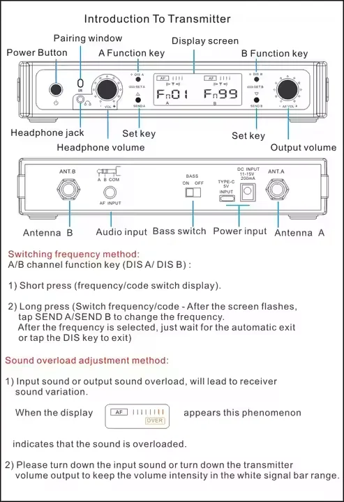 TLF Xtuga Prezzo di fabbrica M802 Sistema intrauricolare wireless stereo professionale UHF nell'orecchio