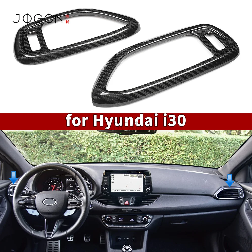 

Real Carbon Fiber Dashboard Side Air Vent Panel Trim Interior Accessories For Hyundai i30N i30 N 2021-2025