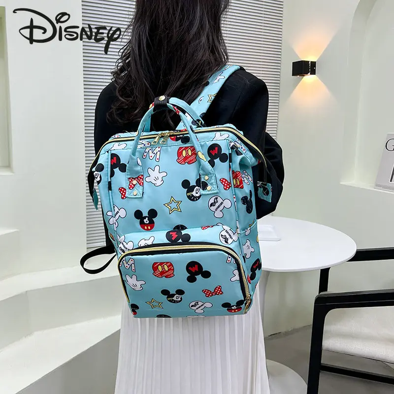 Imagem -05 - Disney Mickeys Novidades Mommy Bolsa Grande Capacidade Materna e Infantil Bolsa Anti Salpicos de Armazenamento Multifuncional do Bebê Bolsa de Saída