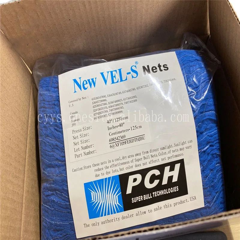 Good Quality 1 bag (6pcs) offset printing super blue cloth supper bull net, 40