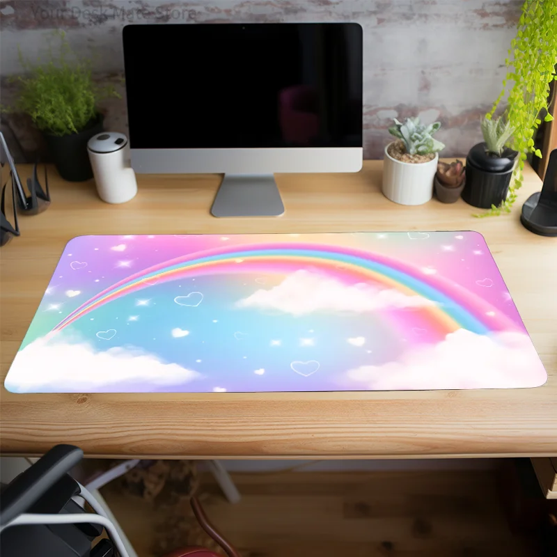 , Rainbow Gaming Mouse Pad / mouse pad non-slip desk mat Work Entertainment Home office gift desk accessories - view 5