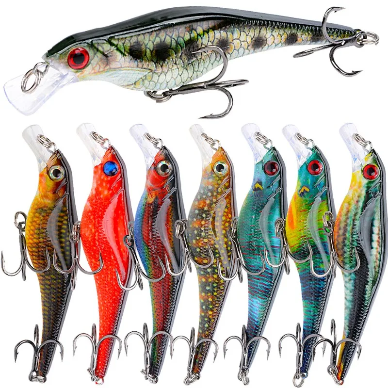 1/5PCS  TopwaterHard Bait Artificial Swimbait Bass Pike Jerk