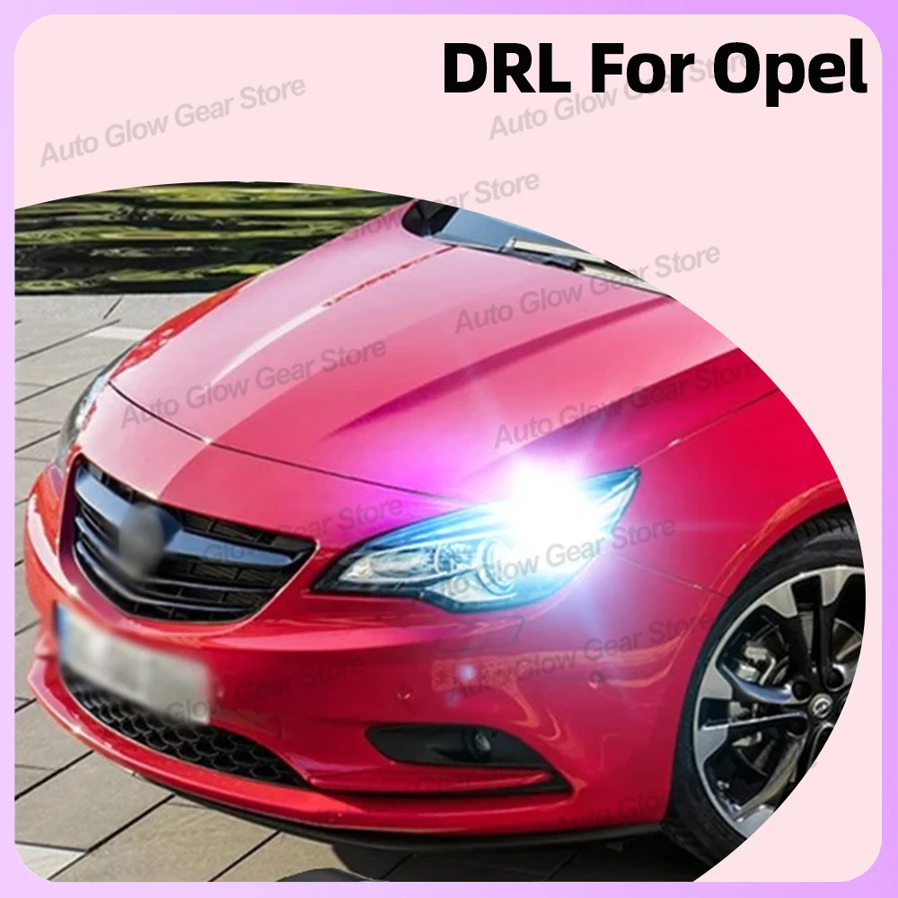 2x luz diurna w21/5w 7443 lâmpada led drl para opel adam cascada insignia a corsa d e astra j meriva b zafira c vivaro