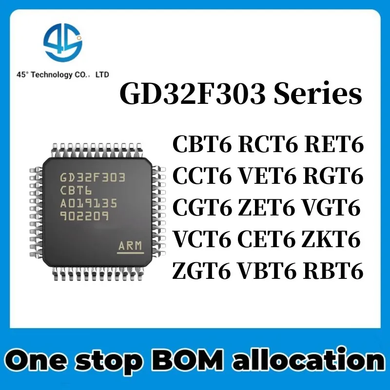 5 sztuk GD32F303CBT6 GD32F303RCT6 GD32F303RET6 GD32F303CCT6 GD32F303VET6 GD32F303 RGT6 CGT6 ZET6 VGT6 VGT6 VGT6 VBT6