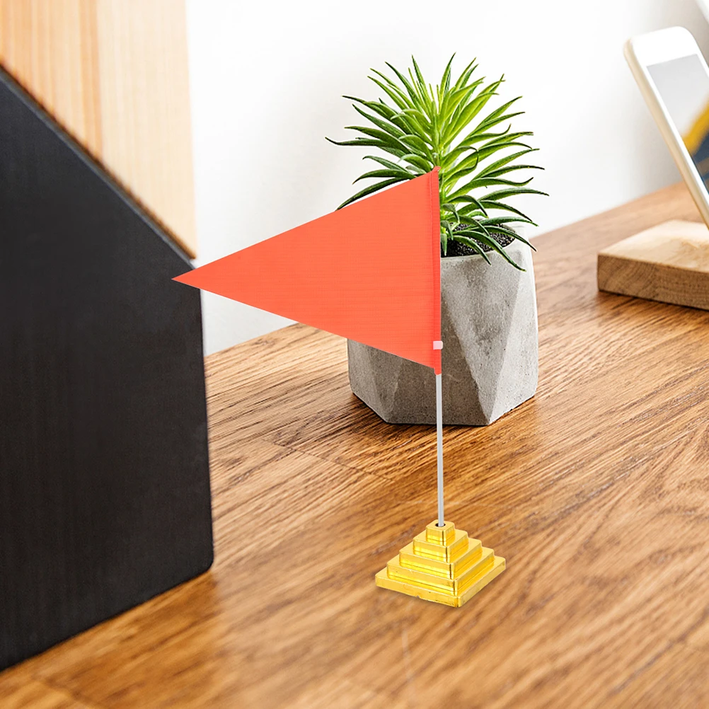 

50 Pcs Table Flagpole Base Office Desks Small Holder for Mini Stand Boy