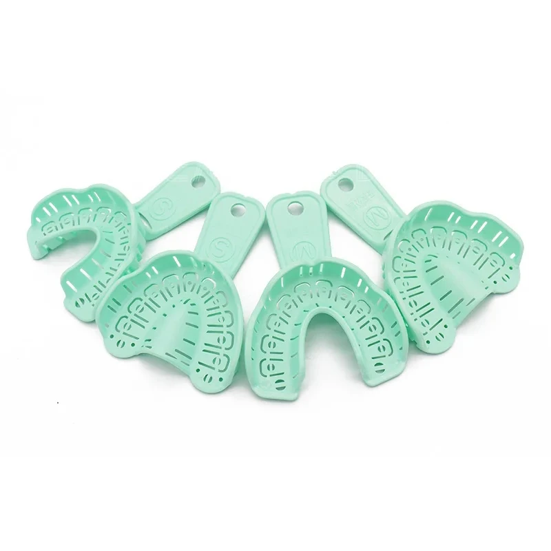 Moule Dentaire en Plastique pour Dentiste, Déflecteur Facile à Posséder, Bouche Complète, Vert, S/M/L