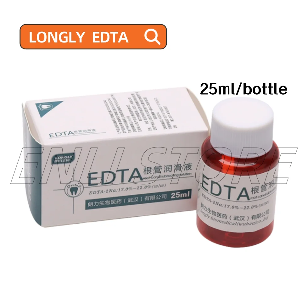 

LONGLY EDTA смазка для корневых каналов 25 мл/бутылка эндодонтический смазочный гель для полости рта для увеличения и орошения корневых каналов