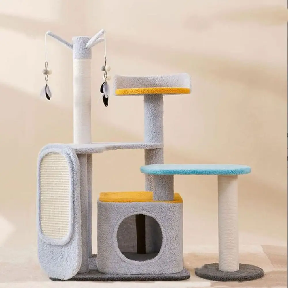 

Multi-Level Cat Tree Condo, Heavy-Duty Scratch-Resistant Furniture, Ideal for Large Cats and Indoor Play
