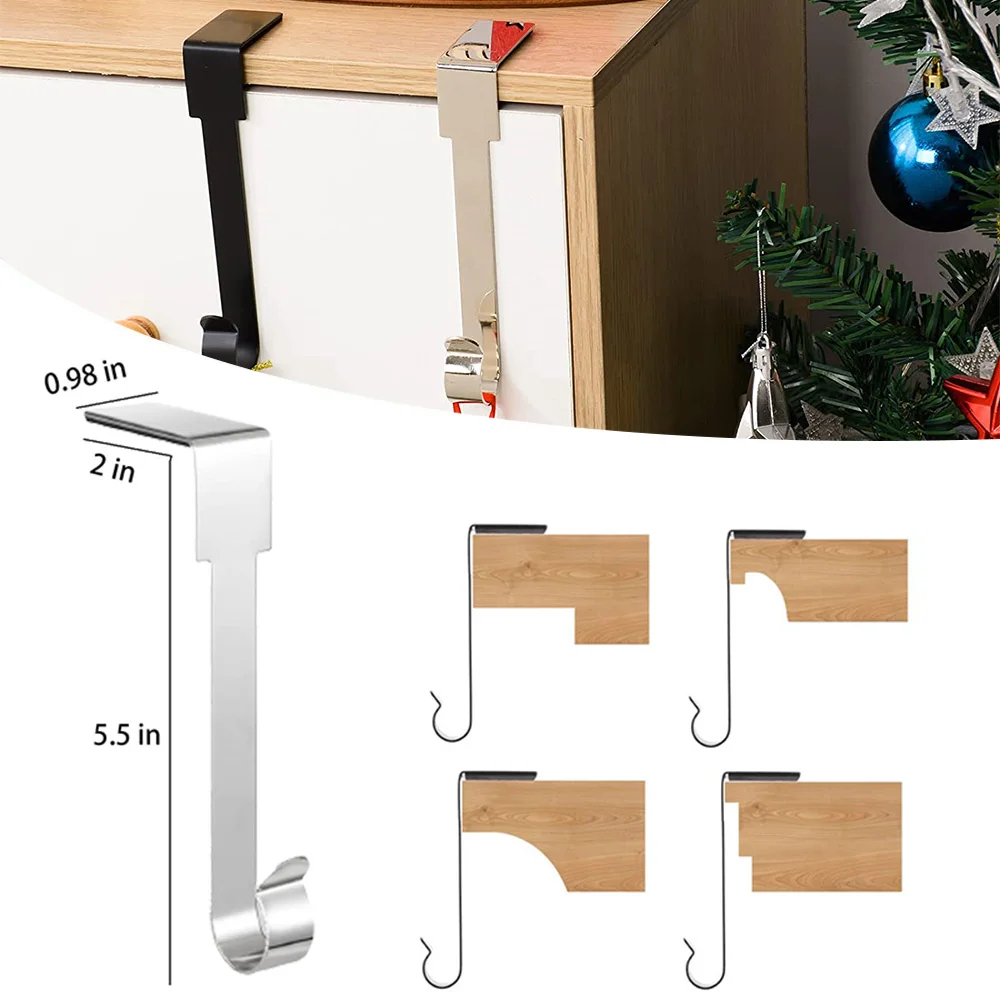 Fireplace Stocking Holder Hooks Exquisite Workmanship Soft for Christmas Party Decoration