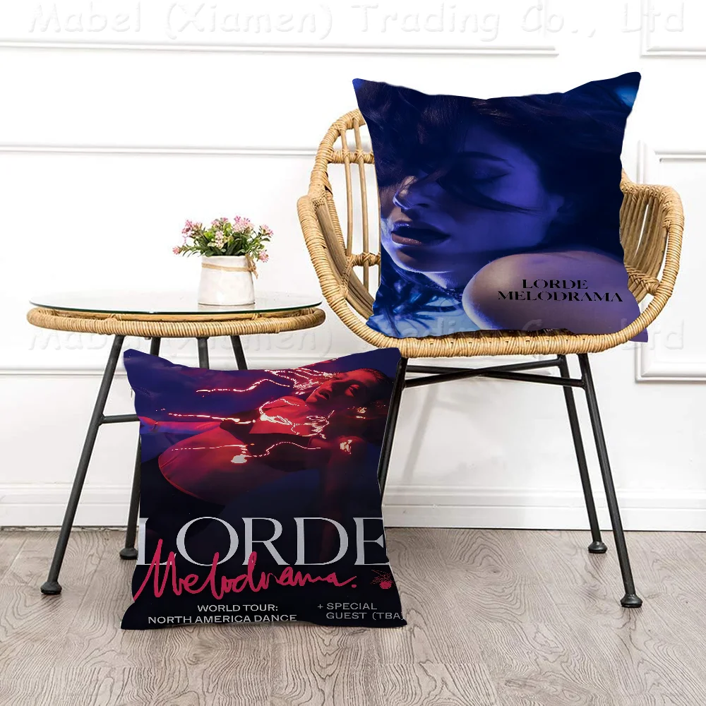 

Pop Singer Lorde Maple Design Cushion Cover Happy Autumn Harvest Decor Holiday Decorati Pillow Cover