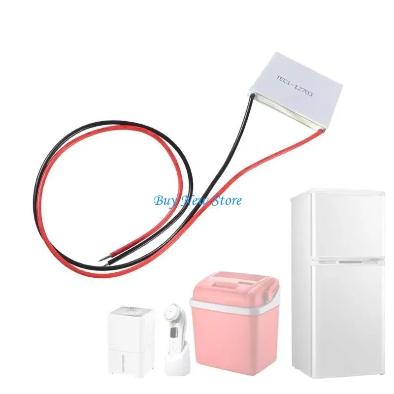 

20CE TEC1-12703 Heatsink 12V 12A 29.7W Thermoelectric Cooling Pad for Semiconductor Thermoelectric Heatsink Generation 30x30M