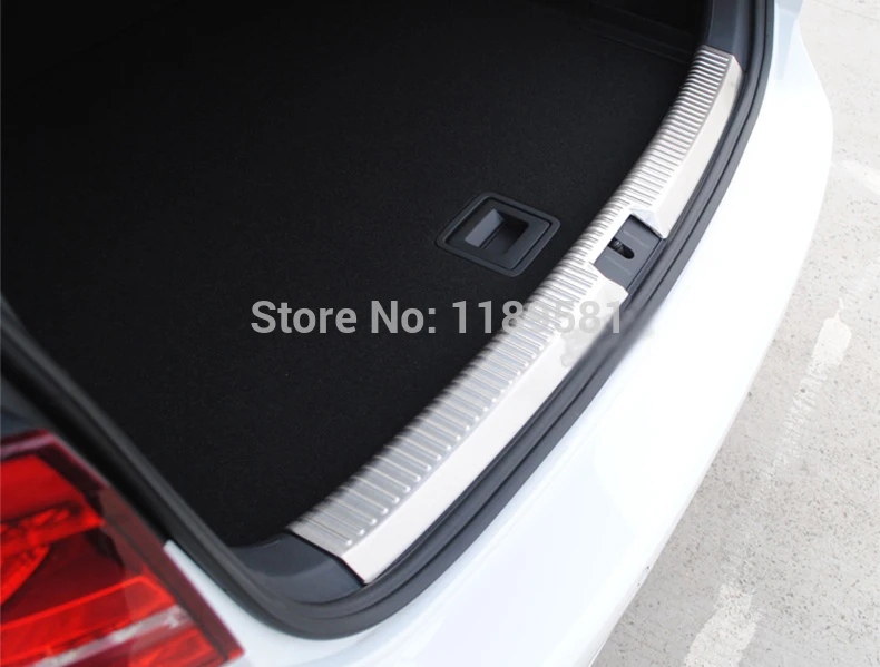 For VW Golf 7 MK7 2014 2015 2016 Stainless Steel Interior Inner Rear Bumper Sill Protector Car Accessories Stickers