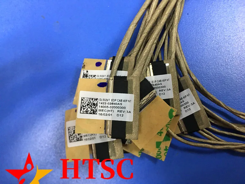 original FOR Asus GL502VS GL502VM GL502VT EDP Cable LCD LVDS Cable 1422-02B40AS 14005-02000300 40 Pines free shipping