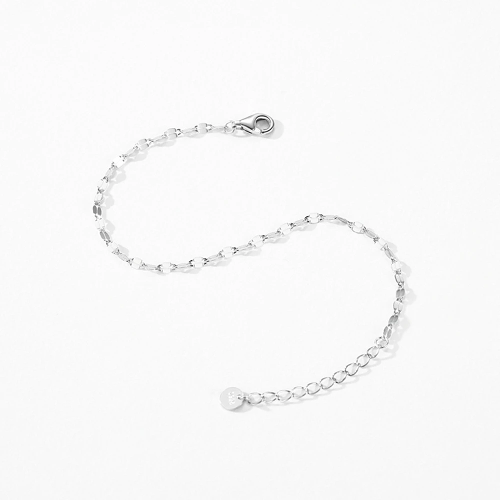 PuBang Fine Jewelry Real 925 Sterling Silver 18K White Gold Bracelet for Women Engagement Anniversary Wedding Gift Free Shipping