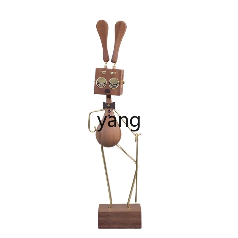 

LMM Black Walnut Rabbit Home Decoration Design Gift Car Decoration Table Decoration