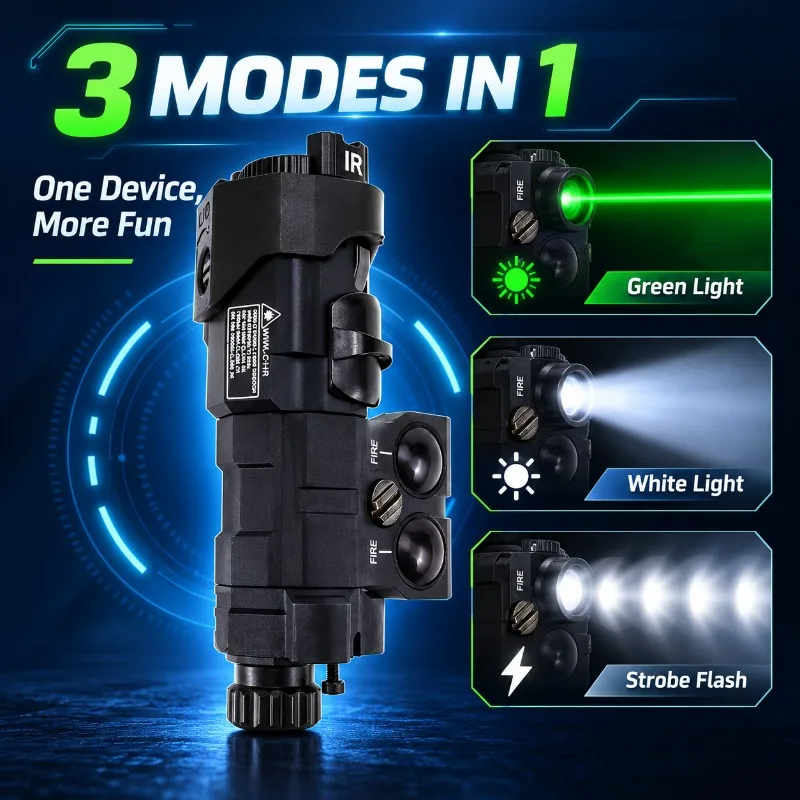 988 988A Type‑C Rechargeable Decor Light Module Green Beam IR Laser Hobby Accessory