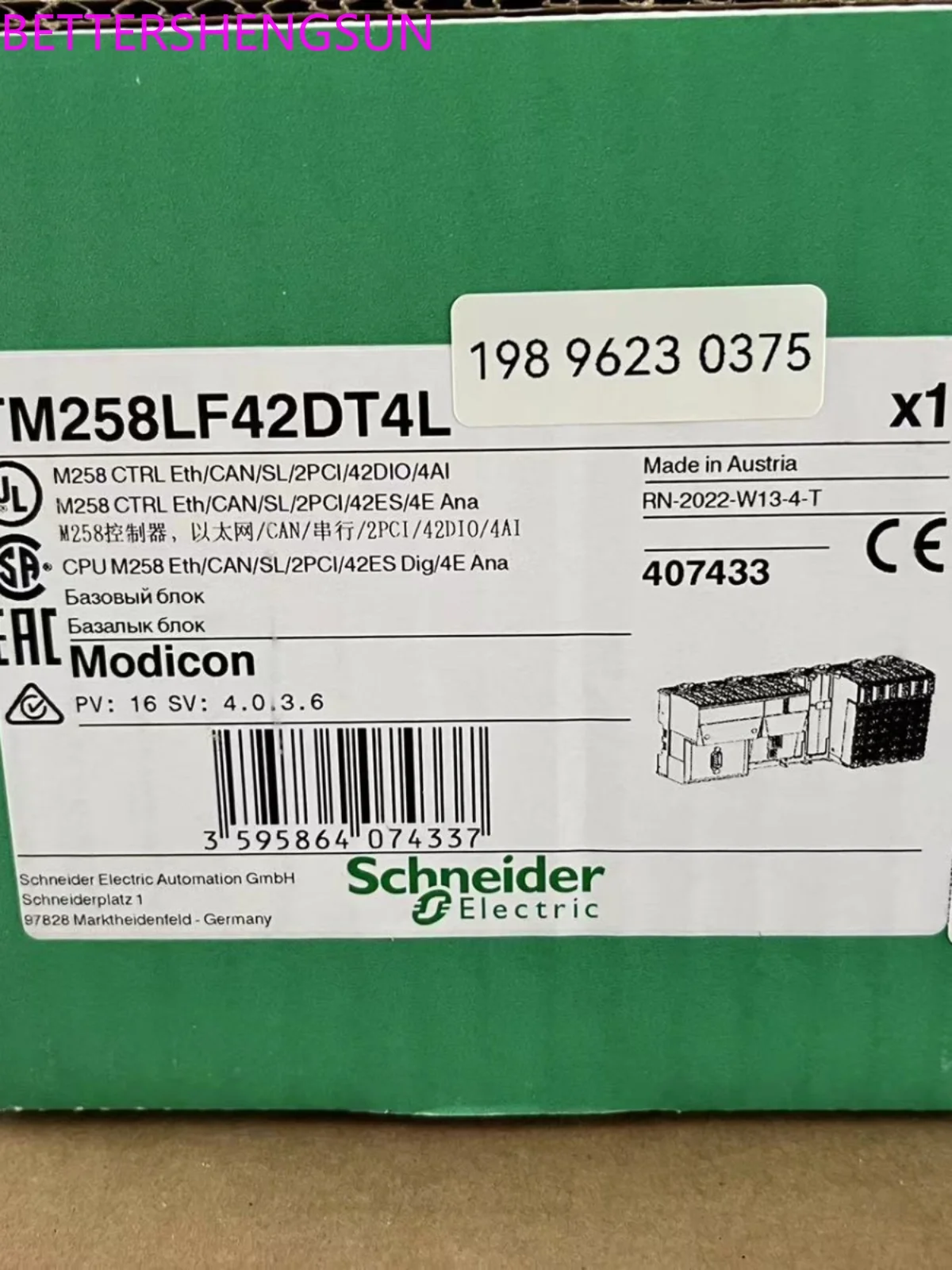 PLC Module Controller Tm258ld42dt4l/Tm258lf42dr/Tm258lf42dt4l