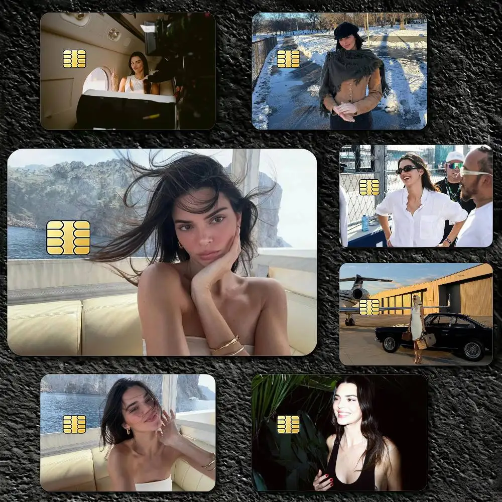 

K-Kendall J-Jenner Sticker Decoration Creative Bank Card Bus Metro Waterproof Sticker