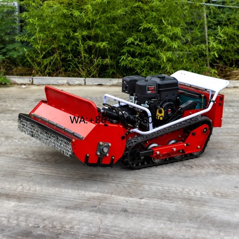 GardeningCE Certified 800mm Remote Control Crawler Intelligent Robot Lawn Mower Snow Shovel Engine Core For All Seasonsgardenin