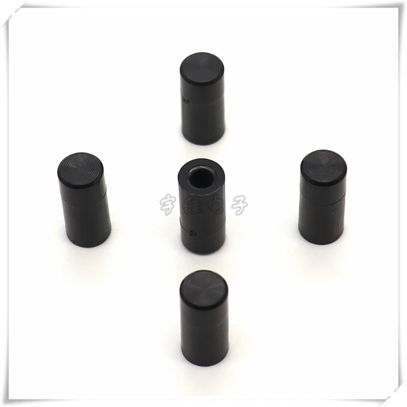 20PCS 7×15 Button Cap Tact Switch Button Cap Sun Pattern Black Round Hole 3.2MM Plastic Power Button Cap