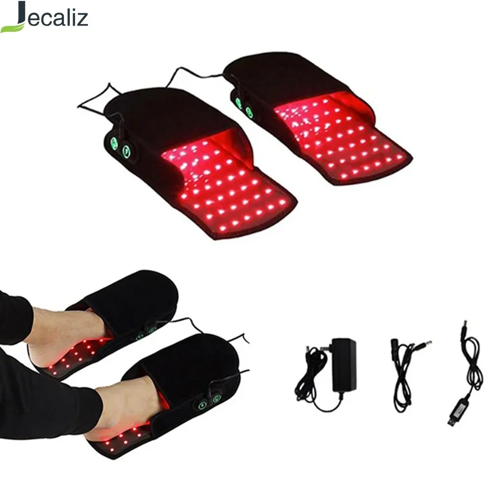 90Pcs Led 660nm&850nm Red Light Infrared Shoe for Feet Tired Relief Injury Recovery and Muscle Cartilage Relaxation Device