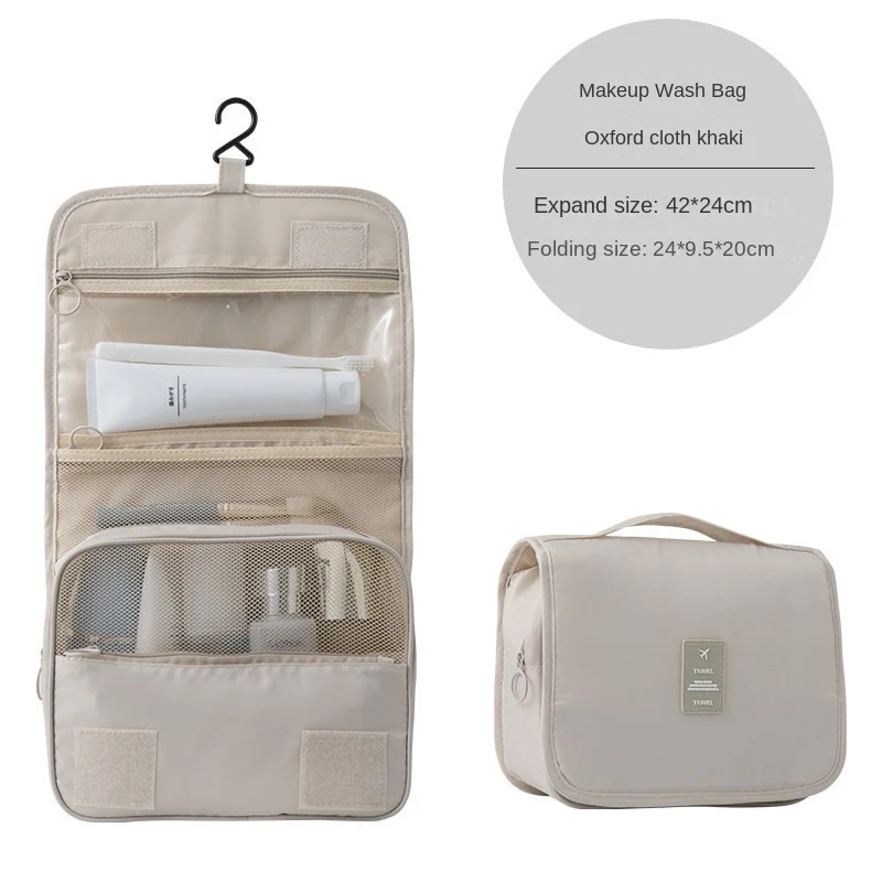 Toiletry Bag Hanging Portable large Capacity Oxford Cloth Toiletry Bag Folding Travel Convenient Cosmetics Storage Cag New