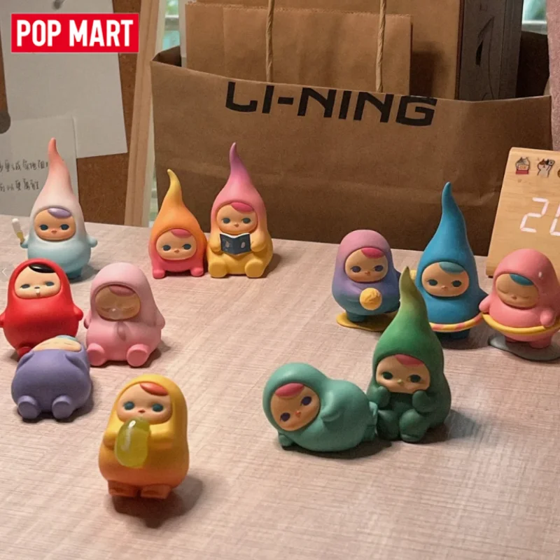 

POP MART PUCKY Relaxing Beans Series Blind Box Guess Bag Mystery Box Toys Doll Anime Figure Desktop Ornaments Cute Gift