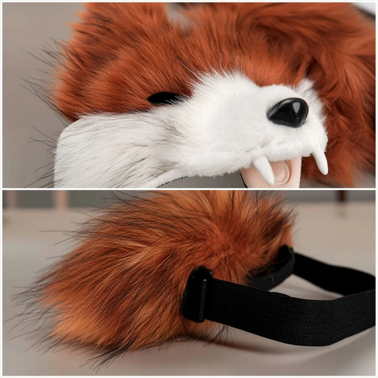 conjunto-de-2-pecas-mascara-e-cauda-de-animal-de-pelucia-fofa-kit-de-fantasia-ajustavel-para-cosplayers