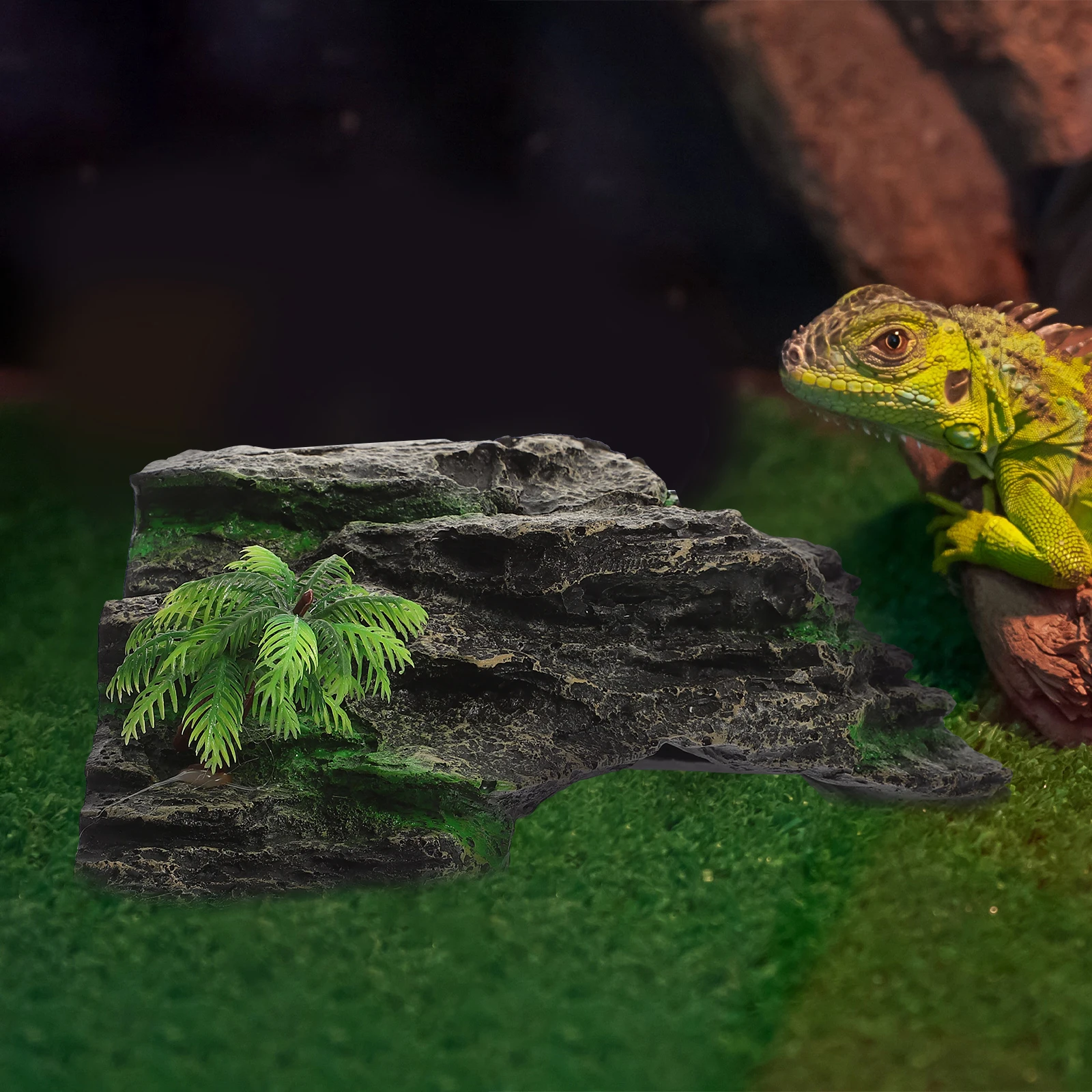 

Turtle Basking Platform Large for Aquarium Tank Rocks Reptile Decor Climbing Stand Habitat Decoration for Aquatic Turtles and