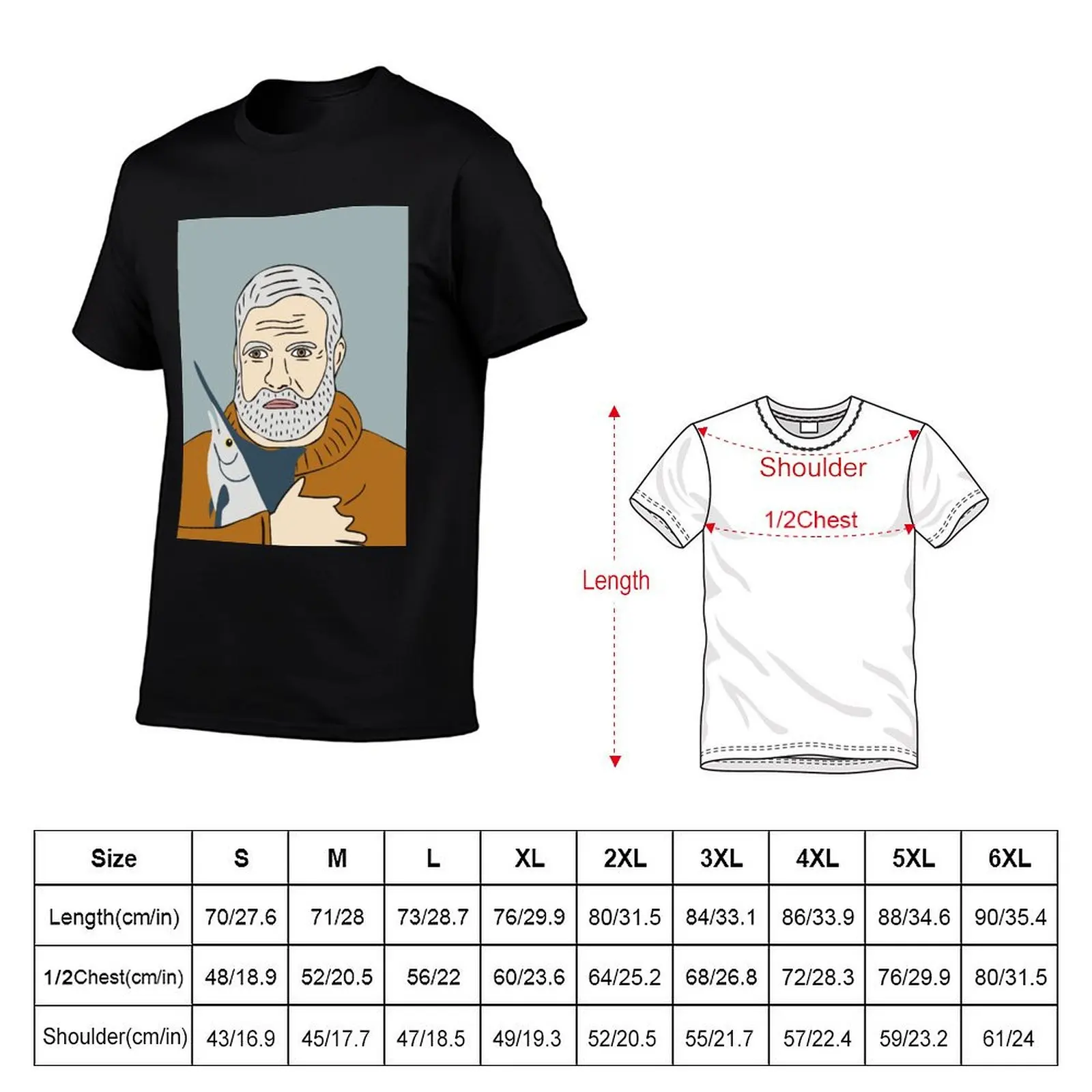 Ernest Hemingway T-Shirt summer tops sweat summer clothes cute tops funny t shirts for men