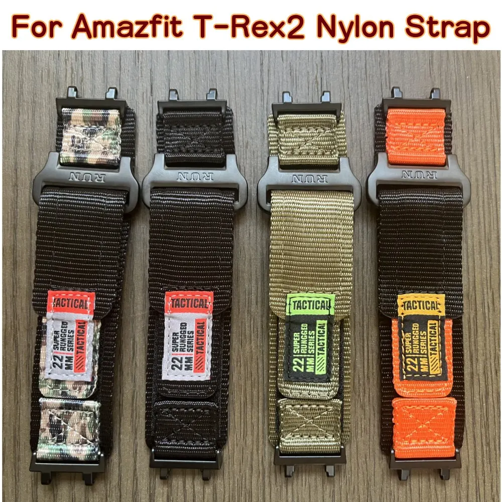 Amazfit Nylon Strap for Huami T-rex 2 pro Watch Band For Huami Amazfit T-rex2 Sport Belt Smartwatch Bracelet Accessories