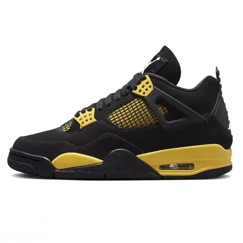 Nike-zapatillas de baloncesto Air Jordan 4 AJ4 para hombre, zapatillas de entrenamiento ligeras, transpirables y cómodas