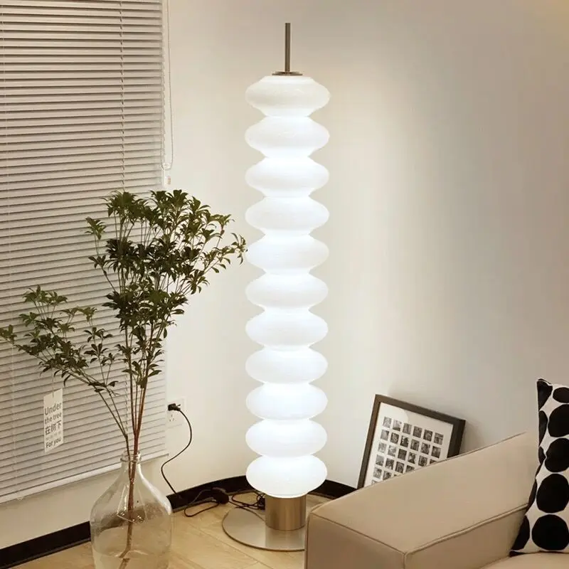 Sugar Gourd Floor Lamp Sofa Living Room Bedroom Cream Style Decoration Ambience Light High-Grade Vertical Table Lamp