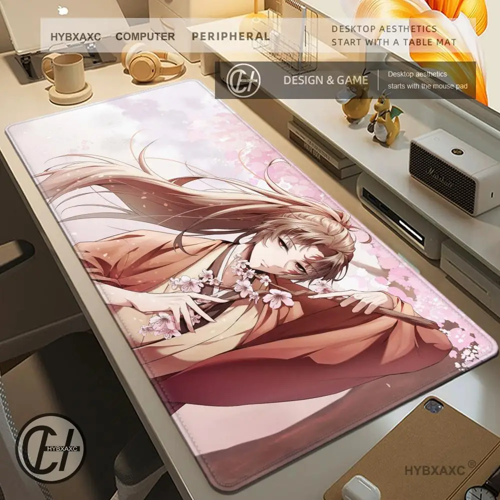 

Genshin Impact Yae Miko Mouse Pad Cute HD Desk Pad Extended Gaming Keyboard Mats Large 90x40cm XXL Gamer Mousepad