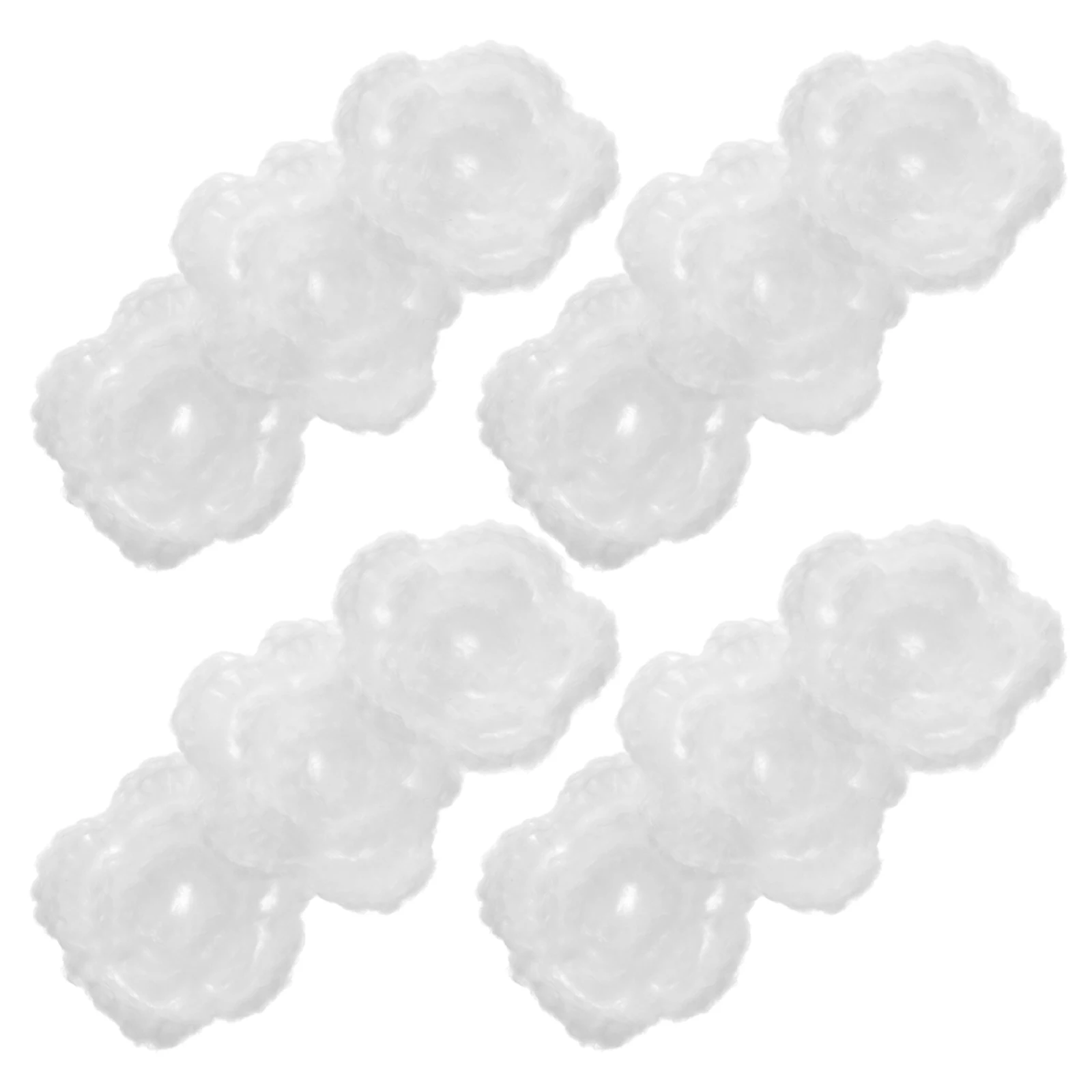 

12pcs DIY Crochet Flowers Hair Accessories Lightweight Decorative Embellishments Acrylic Pattern Craft Supplies Headwear