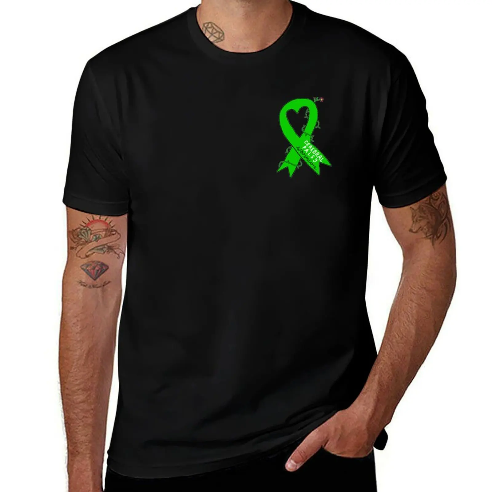 

Cerebral Palsy warrior awareness ribbon T-Shirt Blouse anime tshirt graphic t shirts mens t shirt