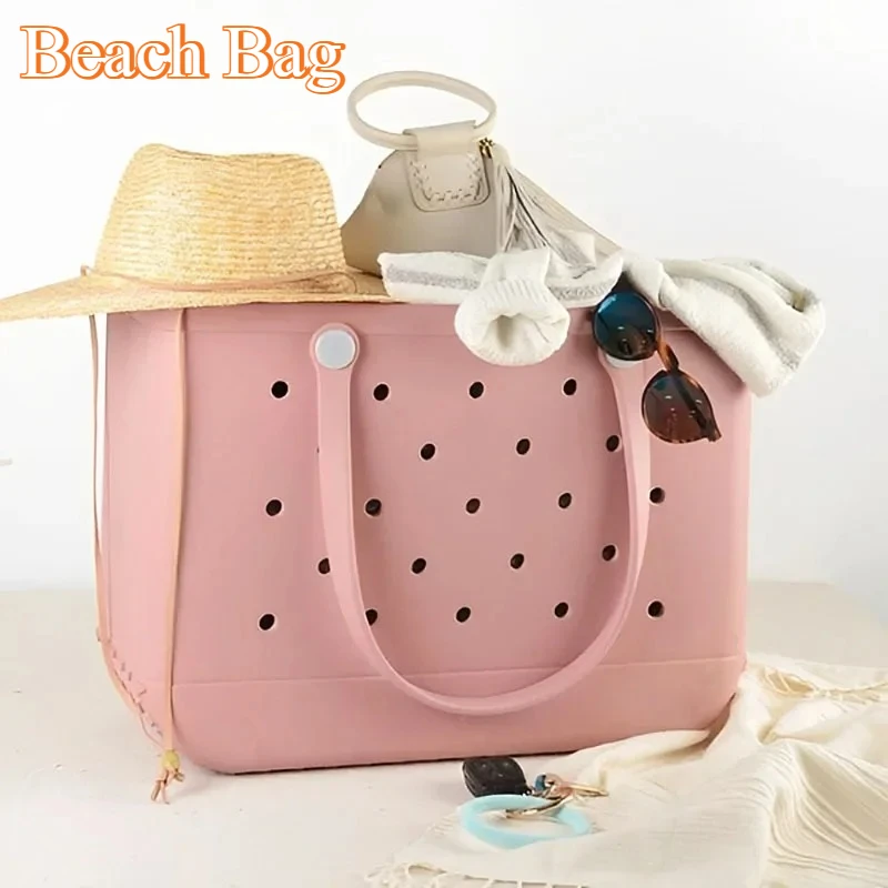 

Beach Bag Hole Bag, EVA Waterproof Anti Slip Design No Deformation Large Capacity Outdoors Travel Bag Fashionable Big Storage