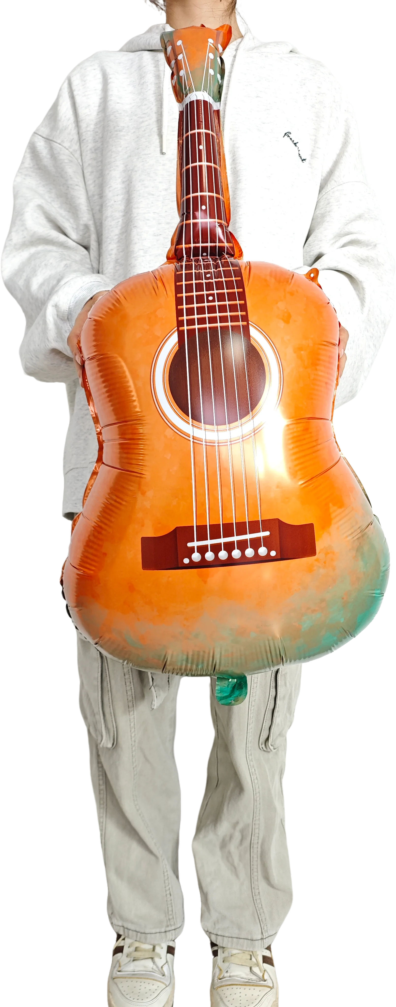 Musik-Gitarren-Partyballon Aufblasbarer Rockband-Gitarren-Folienballon Hip-Hop-Thema Geburtstags- und Hochzeitspartydekoration – Detail 5