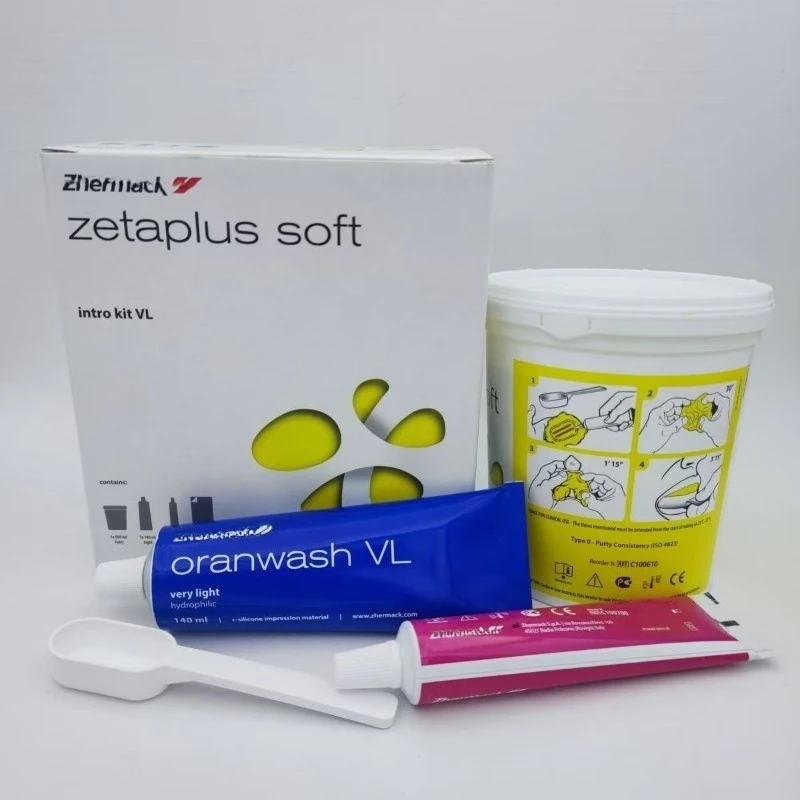 900ml Dental Materials Hand Adjusted Silicone Rubber High Hardness Strong Tear Resistance Condensed Silicone Rubber Impression