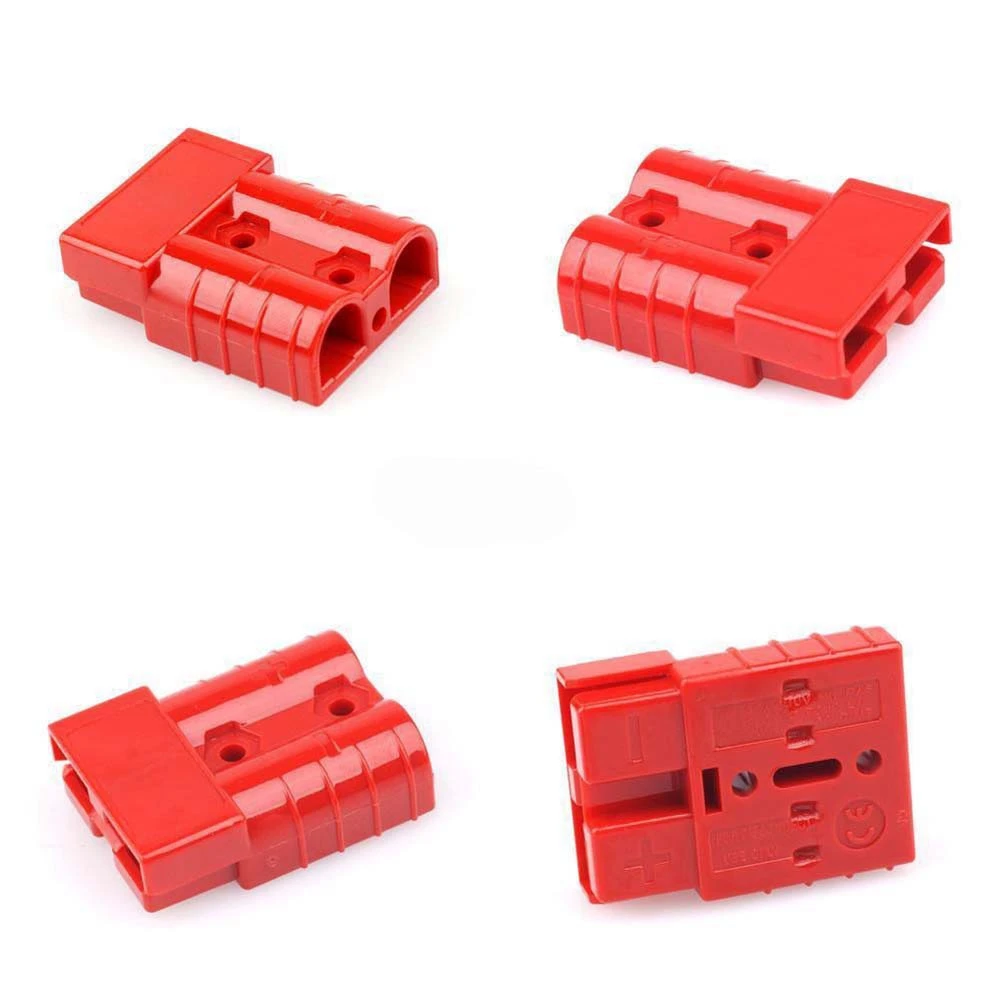 DT19 2Pcs 50A 600V Pair Plug Battery Trailer Quick Connector Kit Durable Portable Charging Connector for RV Boat