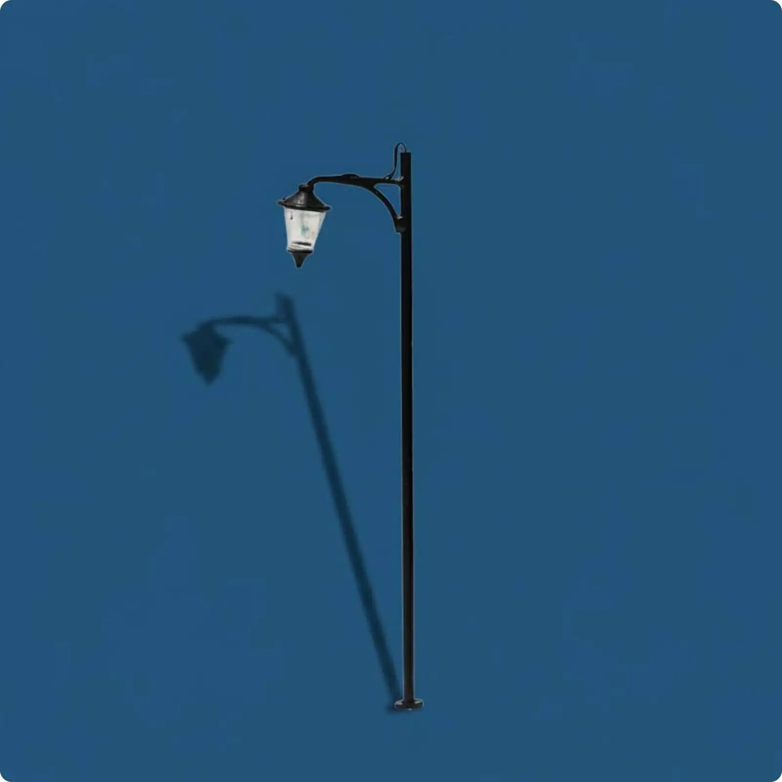 Miniature Street Light European Style Diorama Street Light Pre-Wired 1/100 Scale Lamp Post for Hobbyists, Sand Table Models,