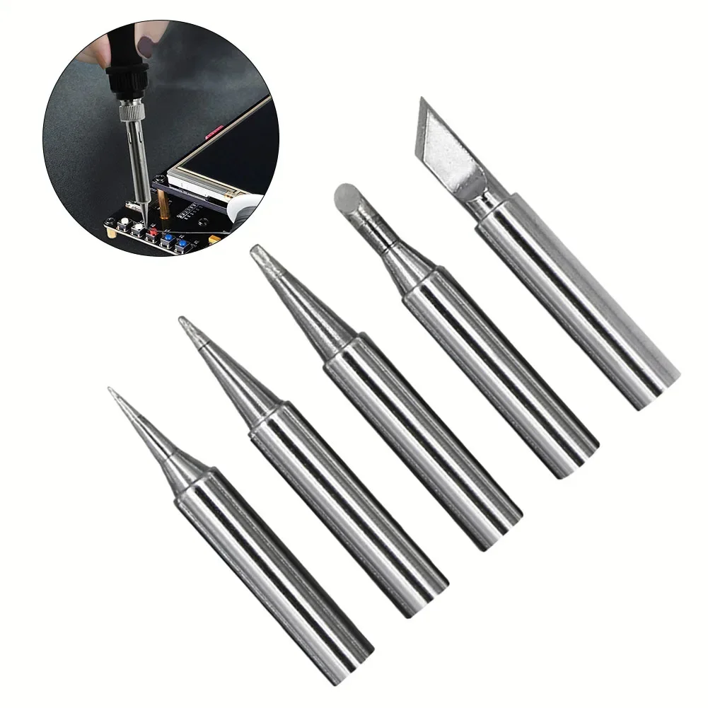 

5Pcs Internal Heated Solder Heads Welding Tip Tool Lead-Soldering IronTip Replacement 936 Soldering Iron Tip Welding Head