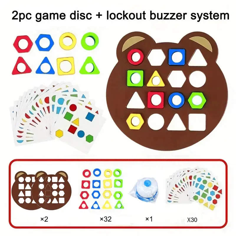 DIY Geometrische Form Farbe Passenden 3D Puzzle Baby Montessori Lernen Bildungs Interaktive Schlacht Spiel Spielzeug Für Kinder Geschenk