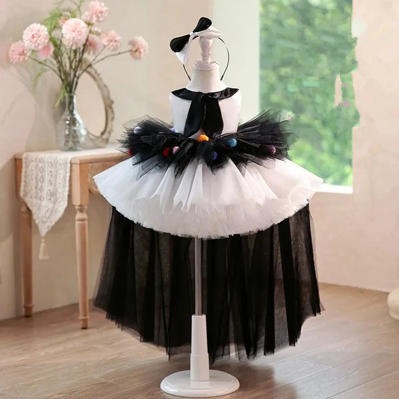 

High Quality Children's Evening Dress Host's Piano Performance Costume Wedding Birthday Party Gown A5010 Kids Graduation Dress
