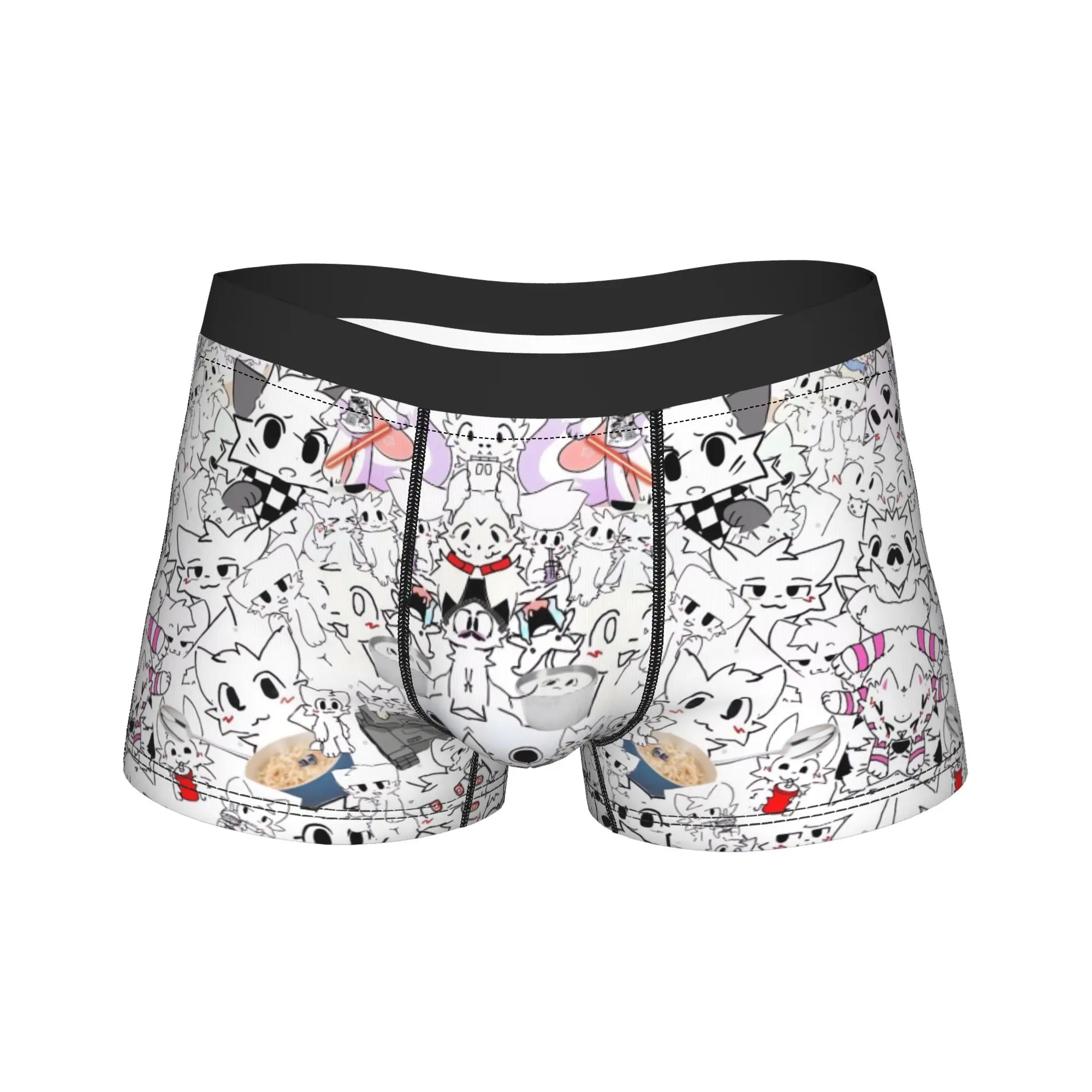 

Boykisser Silly Cat Underwear Printed Boxershorts Hot Sale Males Underpants Comfortable Shorts Briefs Birthday Gift