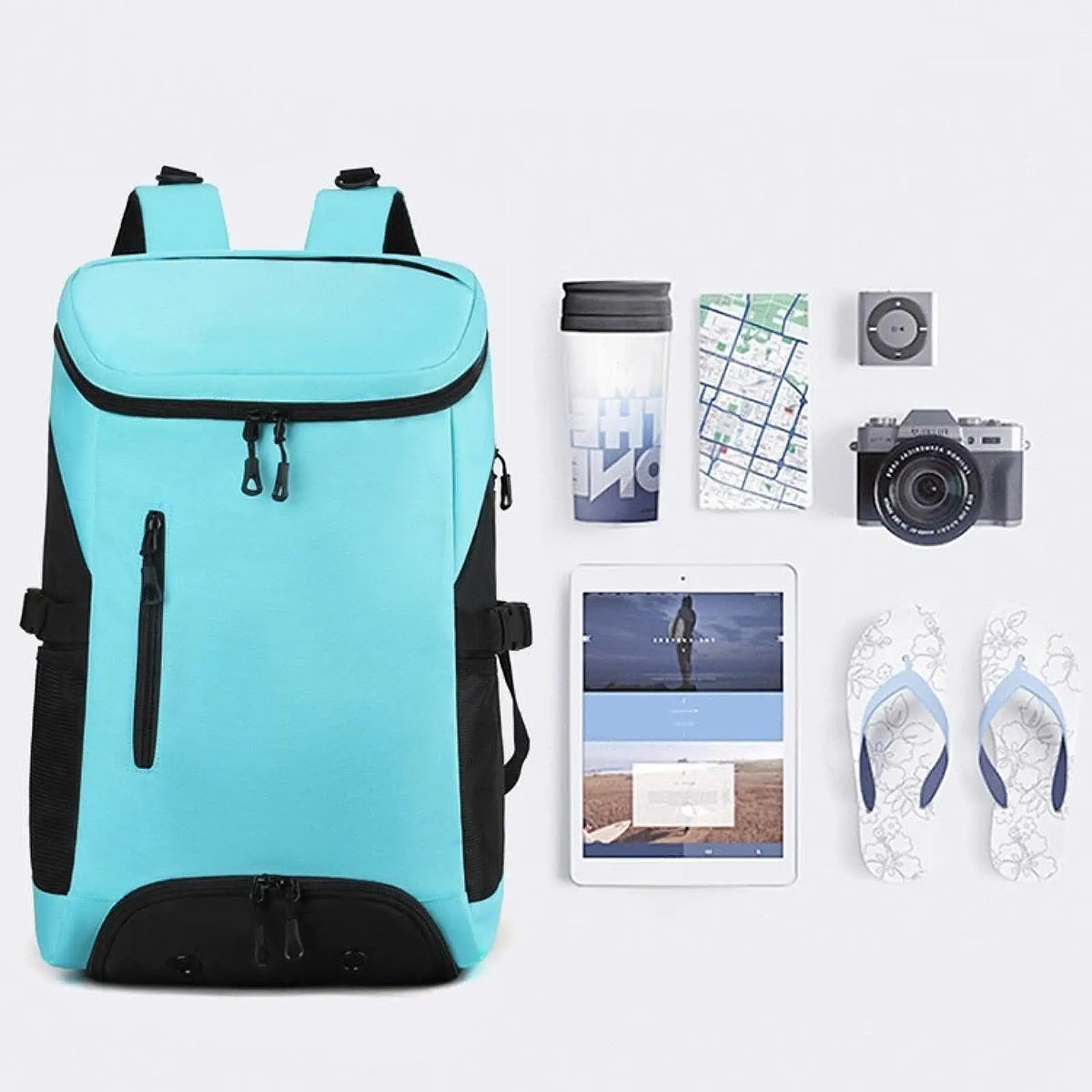 

Badminton and Tennis Racket Backpack High Capacity Organizer Multi Pocket Gym Bag for Travel or Outdoor Fitness